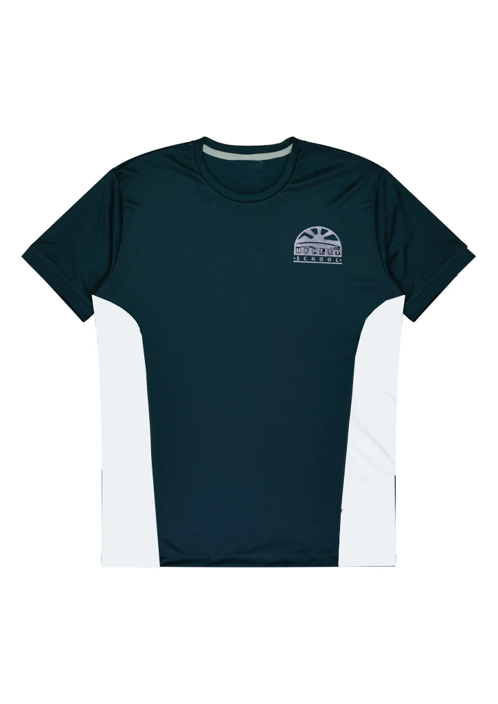 Henley School Tee Navy/Grey