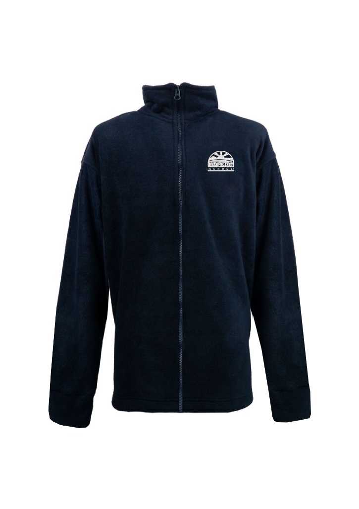 Henley School Fleece Navy/Grey